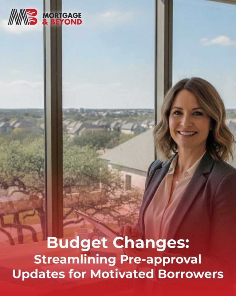 Budget Changes: Streamlining Pre-approval Updates for Motivated Borrowers