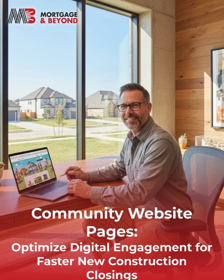 Community Website Pages: Optimize Digital Engagement for Faster New Construction Closings