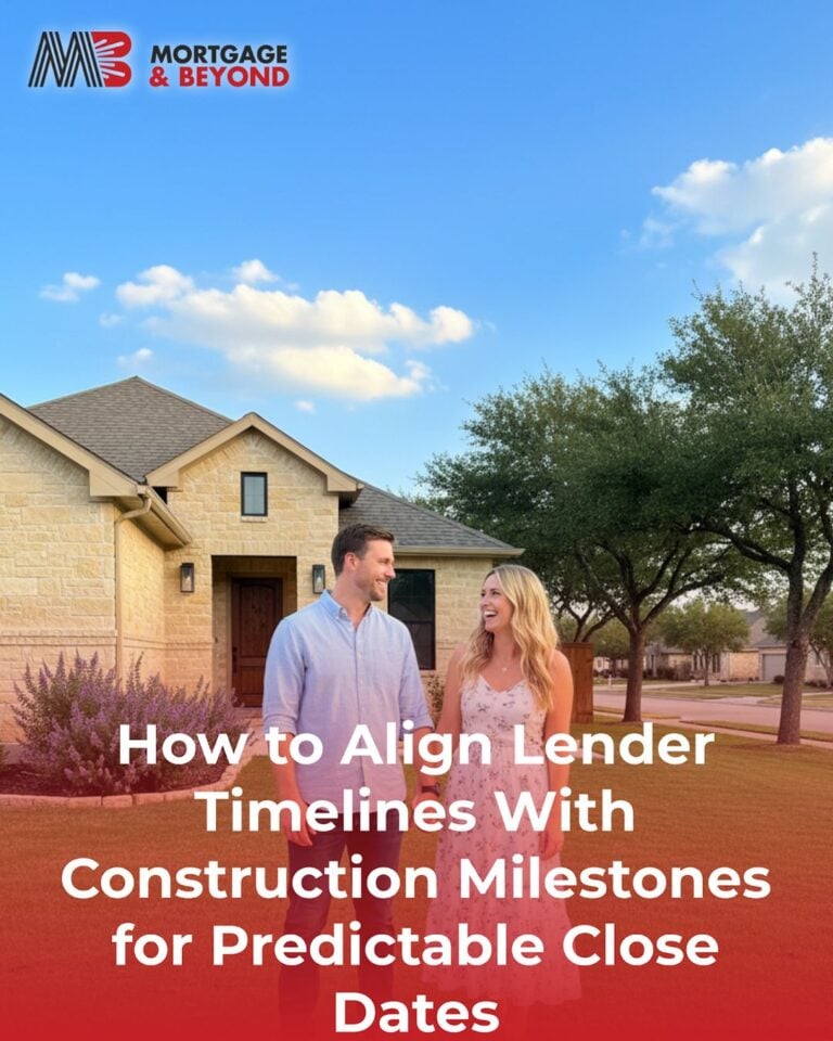 How to Align Lender Timelines With Construction Milestones for Predictable Close Dates