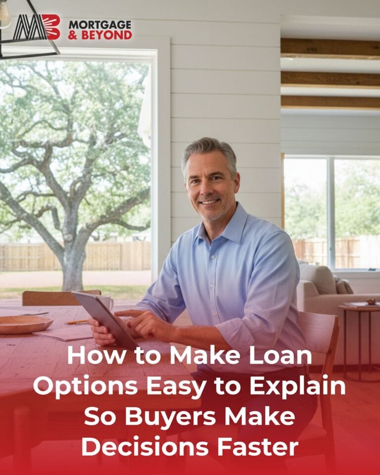 How to Make Loan Options Easy to Explain So Buyers Make Decisions Faster