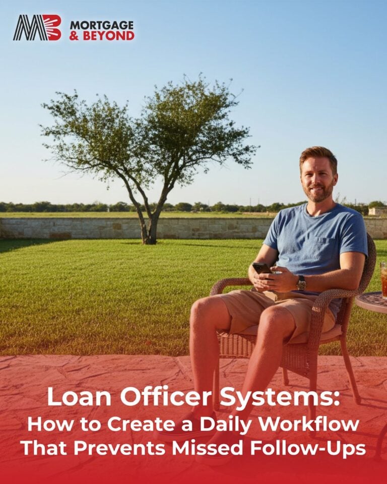 Loan Officer Systems: How to Create a Daily Workflow That Prevents Missed Follow-Ups